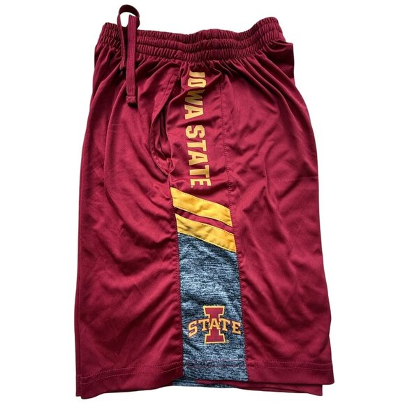 Iowa State Cyclones Red & Gray Athletic Basketball Shorts Mens Small Colosseum - Picture 2 of 16